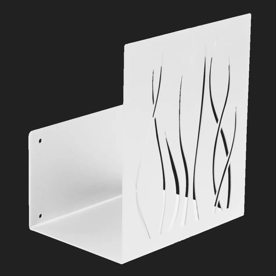 Brandhouthouder voor binnen in gelakt staal Gemaakt in Italië - Ghino Viadurini