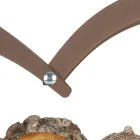 Houten houder voor binnen in bruin staal gemaakt in Italië - genegenheid Viadurini