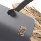 Stalen houthouder met handvat van hoge kwaliteit Made in Italy - Luna 2020 Viadurini