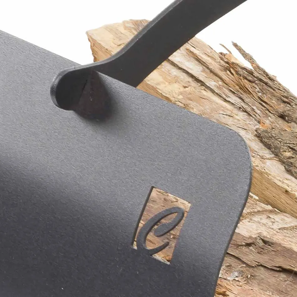 Stalen houthouder met handvat van hoge kwaliteit Made in Italy - Luna 2020 Viadurini