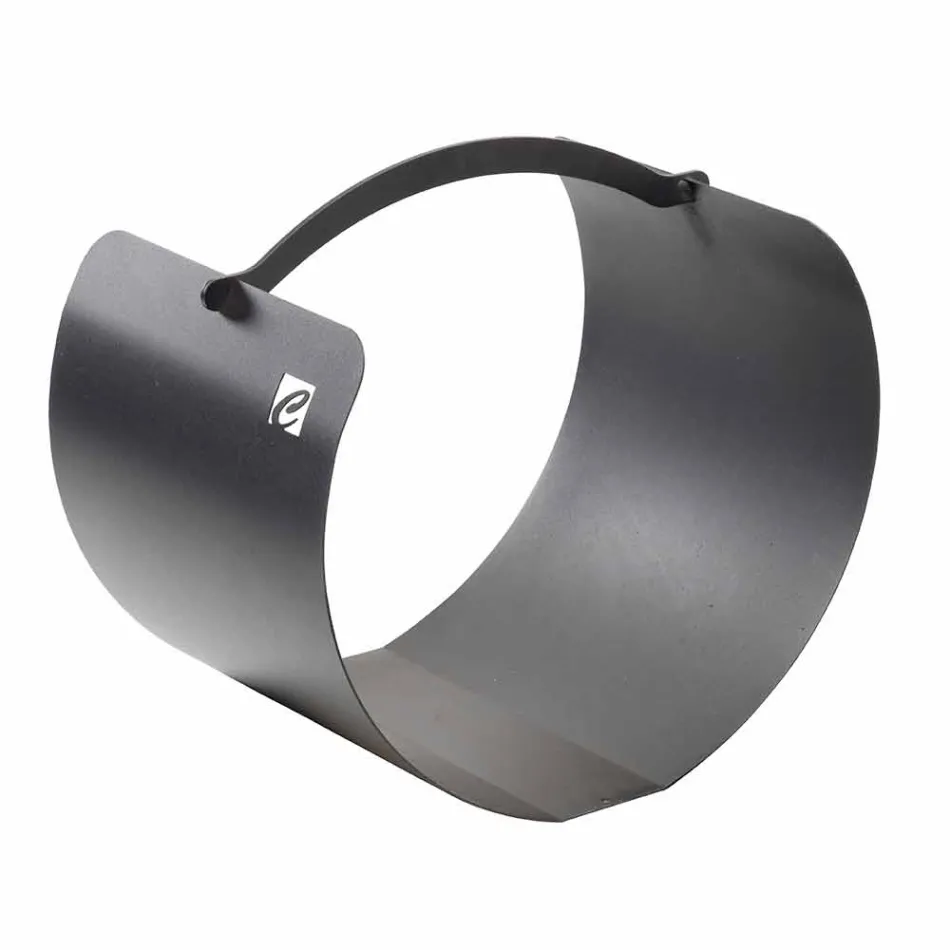 Stalen houthouder met handvat van hoge kwaliteit Made in Italy - Luna 2020 Viadurini