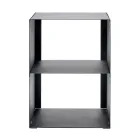 Haardhouthouder van staal geverfd met zwarte verf Gemaakt in Italië - Fiamme Viadurini