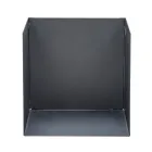 Haardhouthouder in zwart geverfd staal Gemaakt in Italië - Fiamme Viadurini