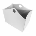 Portalegna gebonden leder met WoodBag wielen made in Italy Viadurini