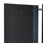 Moderne houtblokhouder in gelakt staal Made in Italy - Patrik Viadurini