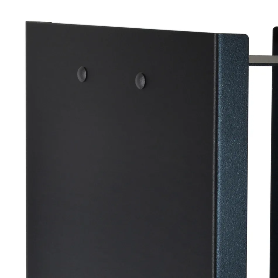 Moderne houtblokhouder in gelakt staal Made in Italy - Patrik Viadurini