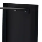 Moderne houtblokhouder in gelakt staal Made in Italy - Patrik Viadurini