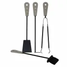 Brandhout houder, ijzeren houder en strijkijzers voor Nicad leer, gemaakt in Italië Viadurini