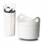 Brandhout houder, ijzeren houder en strijkijzers voor Nicad leer, gemaakt in Italië Viadurini