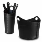 Brandhout houder, ijzeren houder en strijkijzers voor Nicad leer, gemaakt in Italië Viadurini