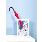 Witte houten paraplubak met modern design versierd met vlinders - Papilio Viadurini