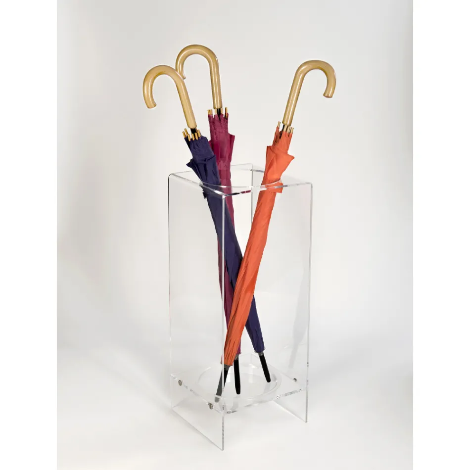 Paraplubak voor entree in wit of transparant plexiglas - Navel Viadurini