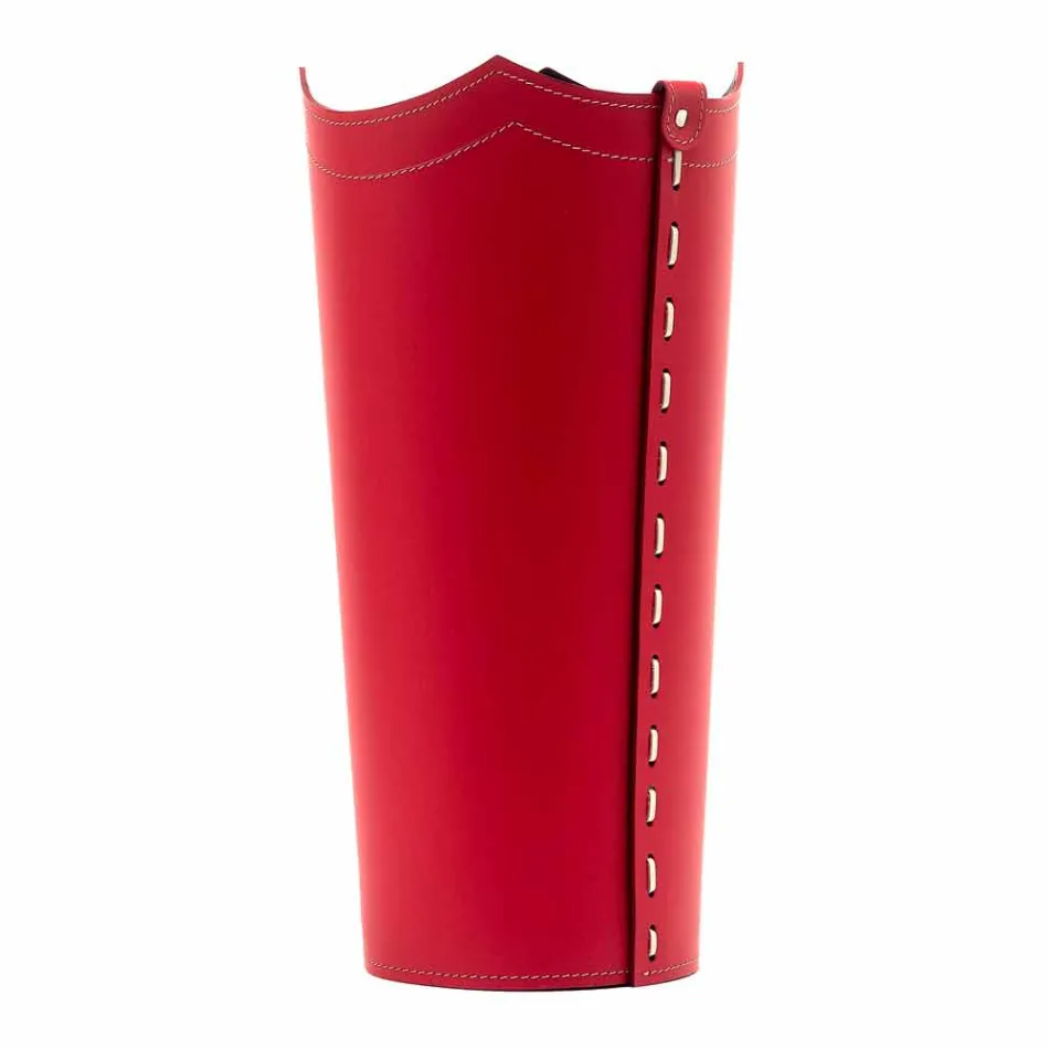 Ontwerp paraplustandaard in leder voor Paraplu thuis of op kantoor Viadurini