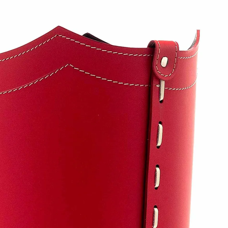 Ontwerp paraplustandaard in leder voor Paraplu thuis of op kantoor Viadurini