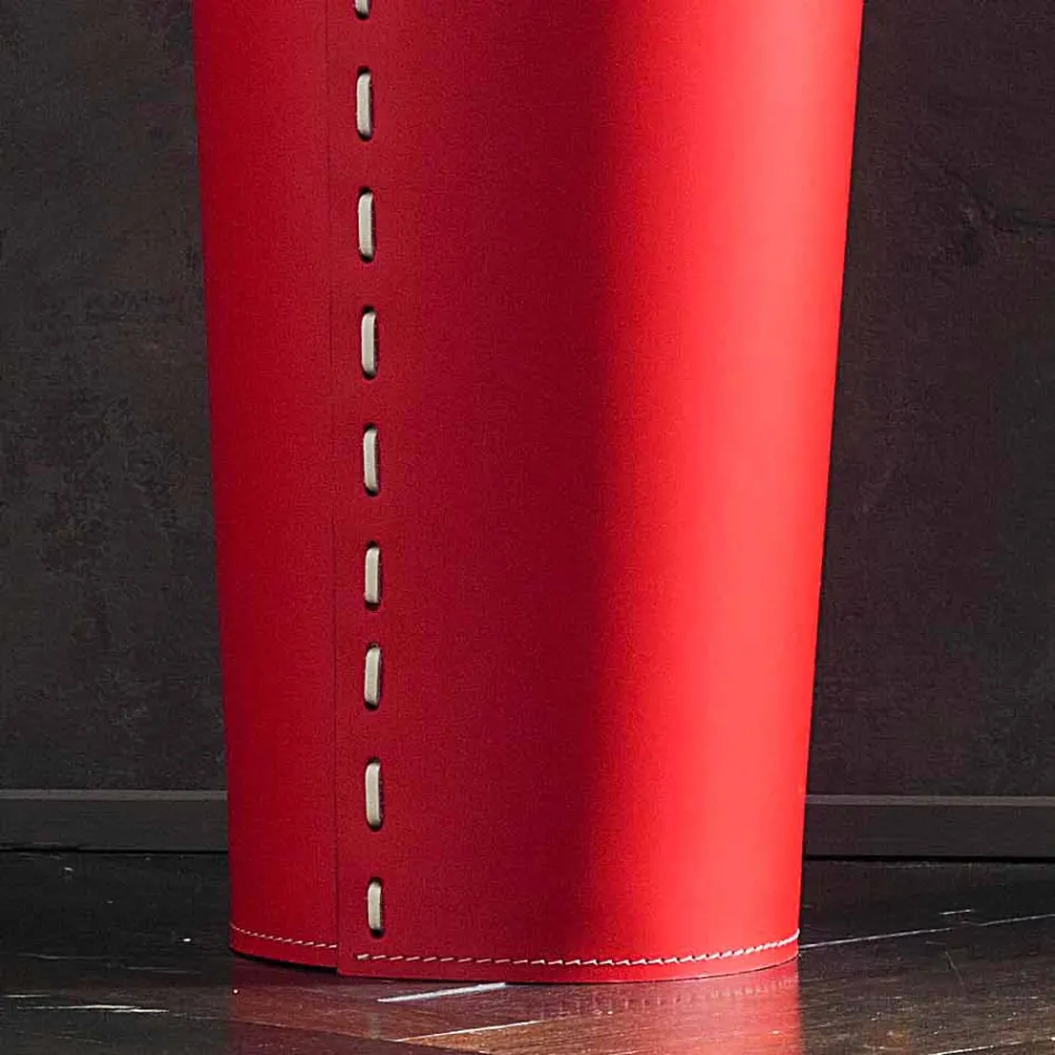 Ontwerp paraplustandaard in leder voor Paraplu thuis of op kantoor Viadurini