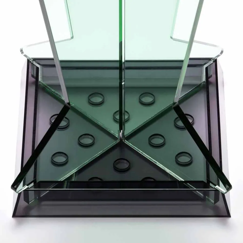 Modern design paraplubak in methacrylaat Colarato gemaakt in Italië - papa Viadurini