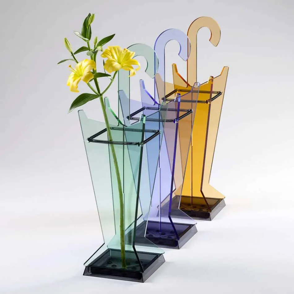 Modern design paraplubak in methacrylaat Colarato gemaakt in Italië - papa Viadurini
