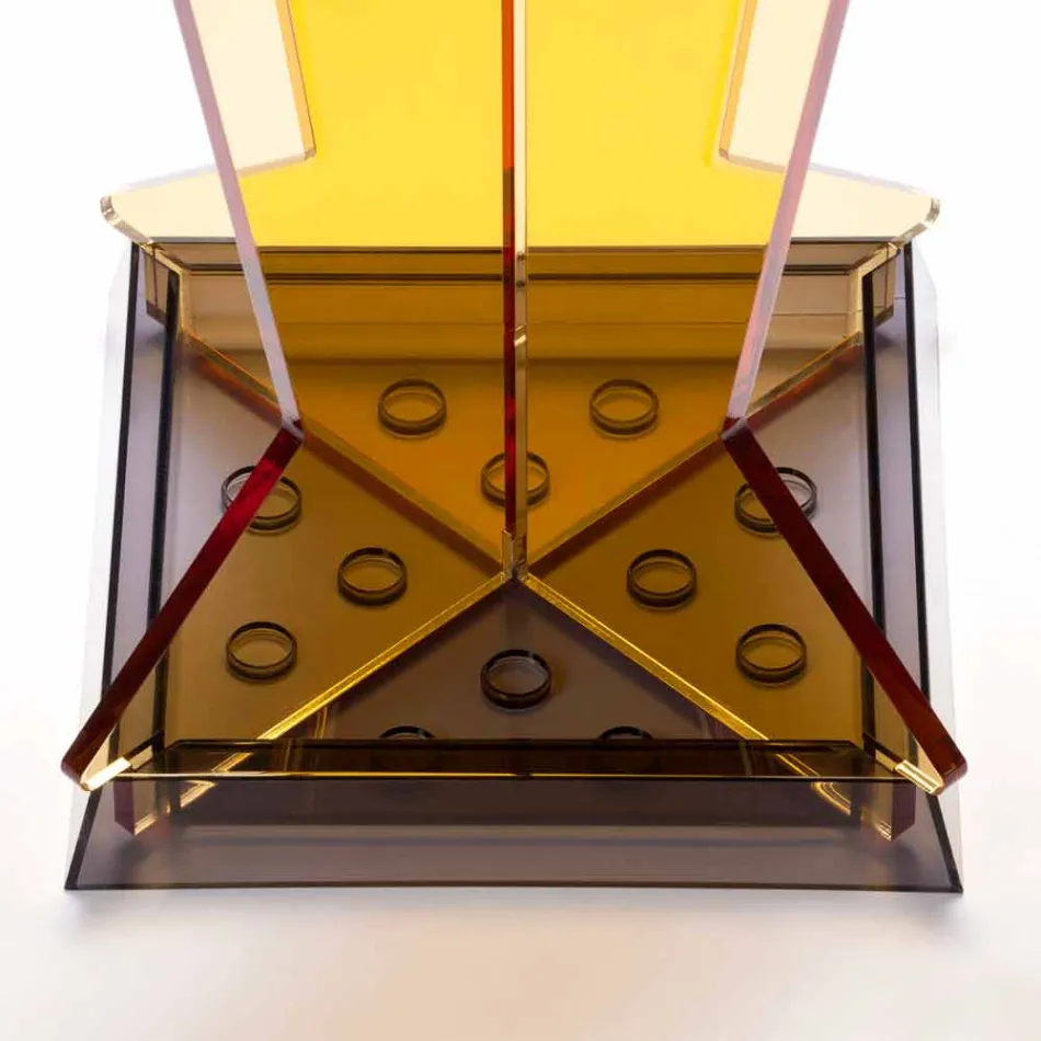 Modern design paraplubak in methacrylaat Colarato gemaakt in Italië - papa Viadurini