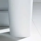 Paraplubak in geregenereerd leer van het handgemaakte ontwerp van Pluvia Viadurini