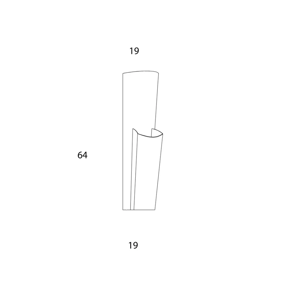 Paraplubak van goud en brons geverfd plaatstaal Made in Italy - Azalea Viadurini