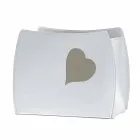 Design lectuurrek in leer met een modern Beatrice-design Viadurini