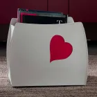 Design lectuurrek in leer met een modern Beatrice-design Viadurini