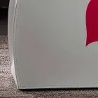 Design lectuurrek in leer met een modern Beatrice-design Viadurini