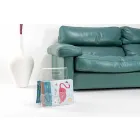 Tijdschriftenrek in zwart of transparant plexiglasontwerp Gemaakt in Italië - Omar Viadurini