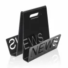 Tijdschriftenrek in zwart of transparant plexiglasontwerp Gemaakt in Italië - Omar Viadurini