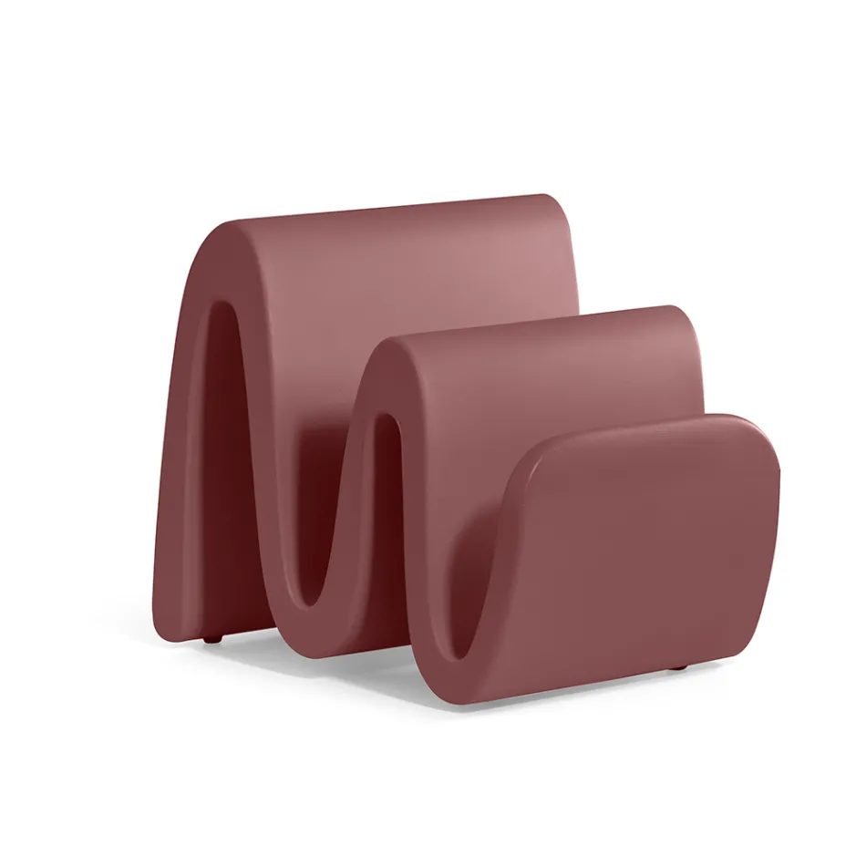 Modern gekleurd polyethyleen tijdschriftenrek Made in Italy - Munoz Viadurini