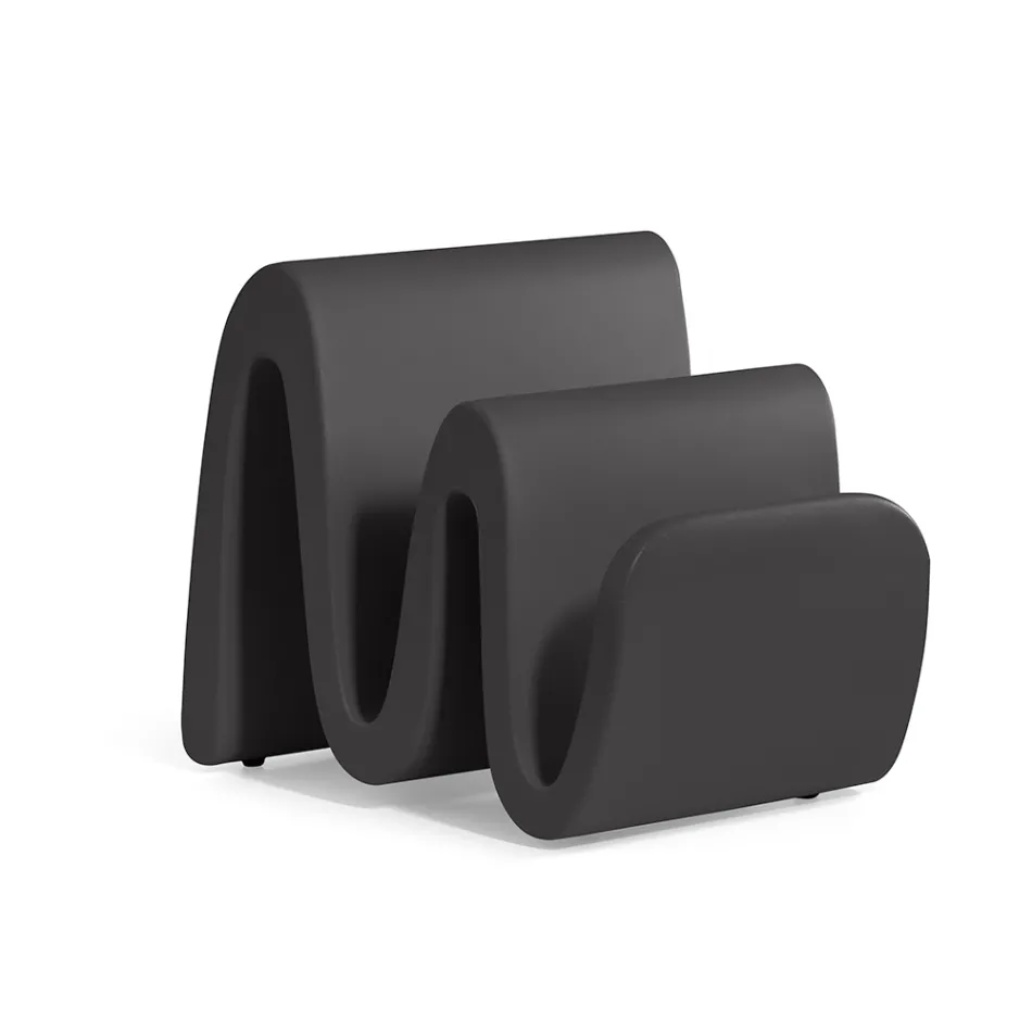 Modern gekleurd polyethyleen tijdschriftenrek Made in Italy - Munoz Viadurini