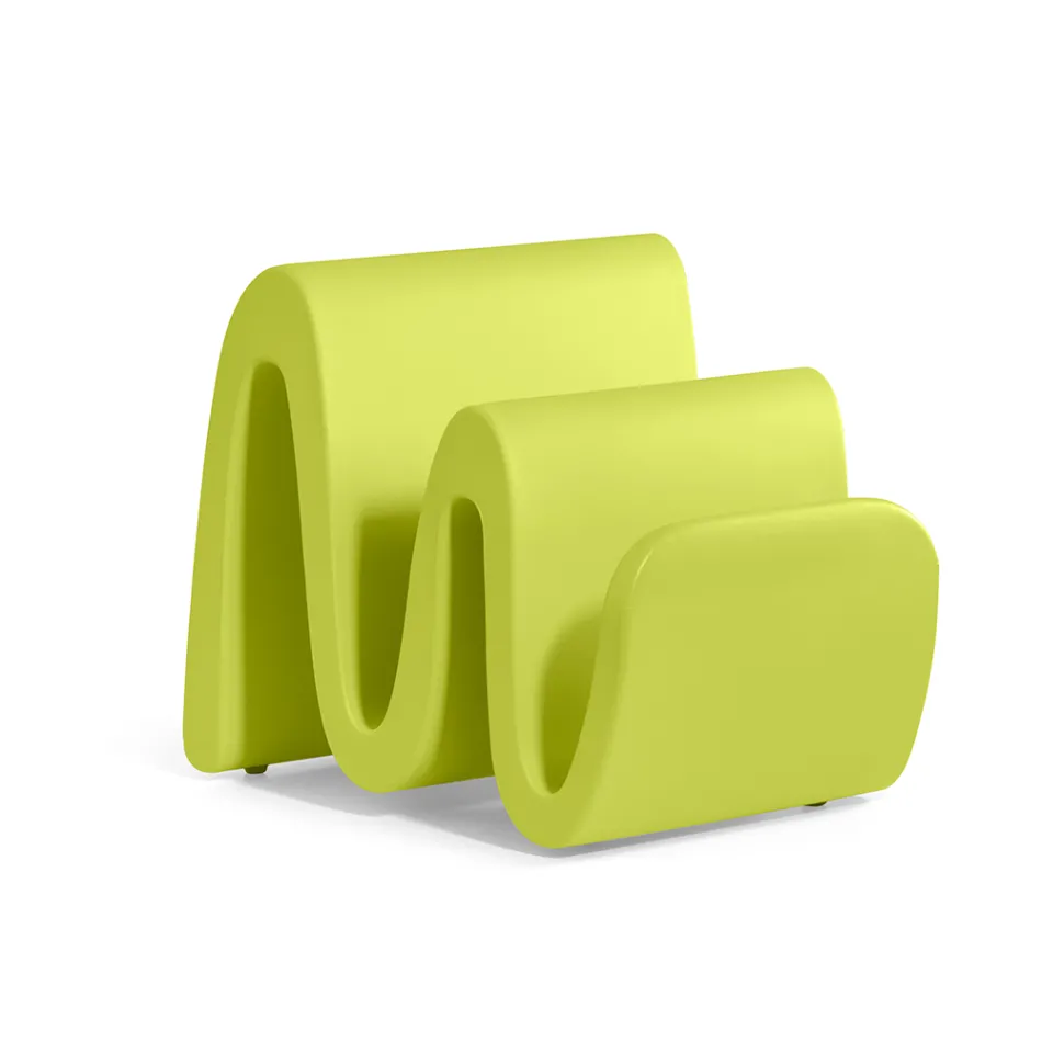 Modern gekleurd polyethyleen tijdschriftenrek Made in Italy - Munoz Viadurini