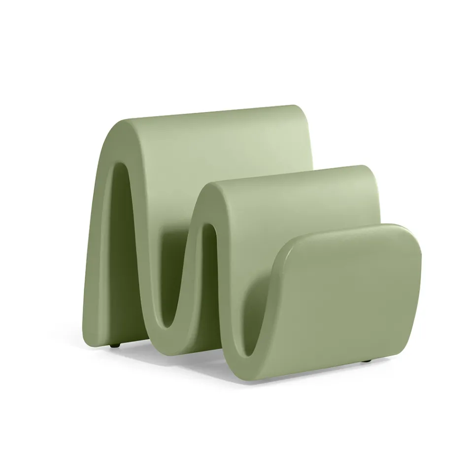 Modern gekleurd polyethyleen tijdschriftenrek Made in Italy - Munoz Viadurini