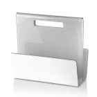 Woonkamer tijdschriftenrek in gekleurd acrylkristal Made in Italy - Osafo Viadurini