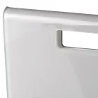 Woonkamer tijdschriftenrek in gekleurd acrylkristal Made in Italy - Osafo Viadurini