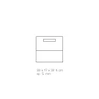 Woonkamer tijdschriftenrek in gekleurd acrylkristal Made in Italy - Osafo Viadurini