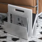 Woonkamer tijdschriftenrek in gekleurd acrylkristal Made in Italy - Osafo Viadurini