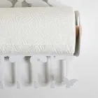 Wandrolhouder in wit of beige ijzer Made in Italy - Leiden Viadurini