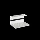 Tandenborstelhouder in wit of zwart Corian, design badkameraccessoire - Elono Viadurini
