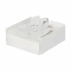 Moderne servethouder met lage bloemen in ijzerblauw, wit of modder - Marken Viadurini