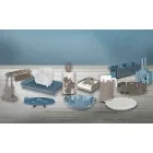 Moderne bloemen servethouder in kostbaar ijzer gemaakt in Italië - Marken Viadurini