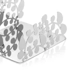 Zilveren metalen servethouder met moderne luxe designdecoraties - Amedeo Viadurini