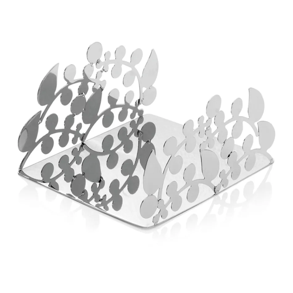 Zilveren metalen servethouder met moderne luxe designdecoraties - Amedeo Viadurini