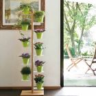 Zia Flora moderne verticale kolom bloempot houder gemaakt in Italië Viadurini