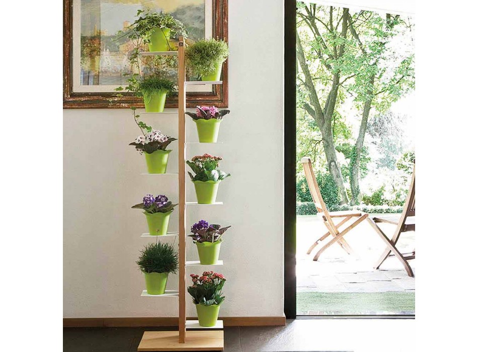 Zia Flora moderne verticale kolom bloempot houder gemaakt in Italië