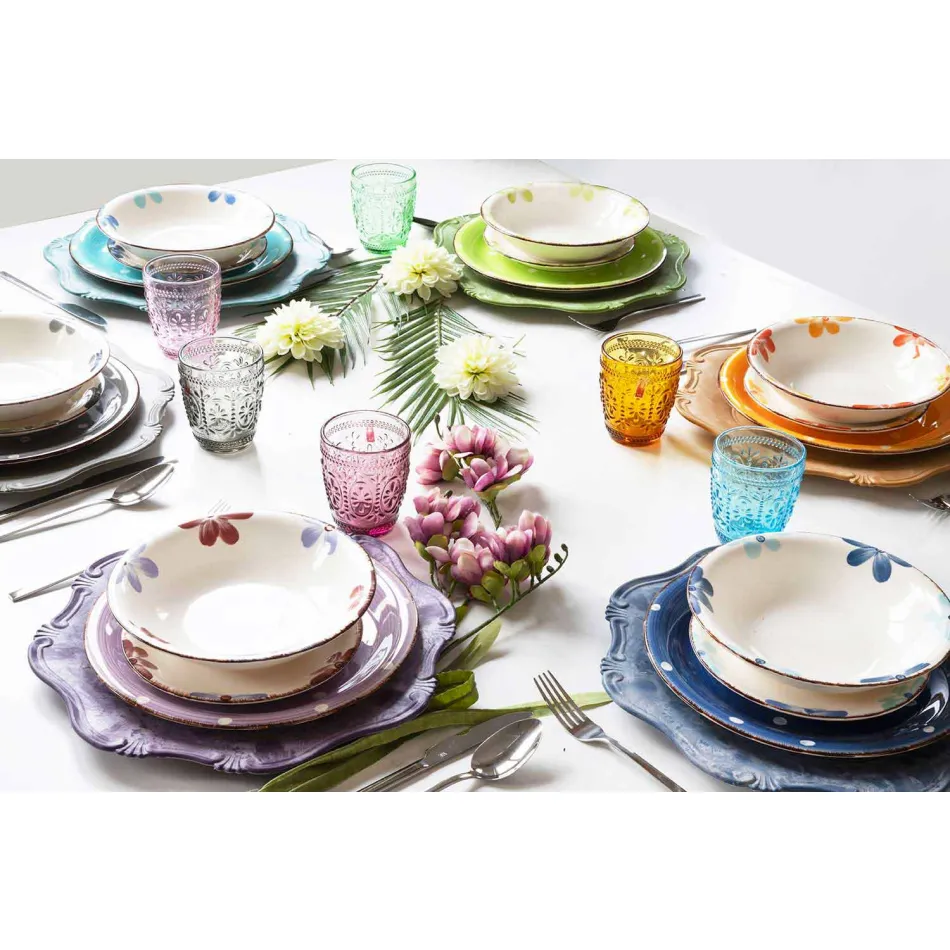 Design Serveerbestek in Satijn Staal 24 Stuks Compleet - Fayette Viadurini