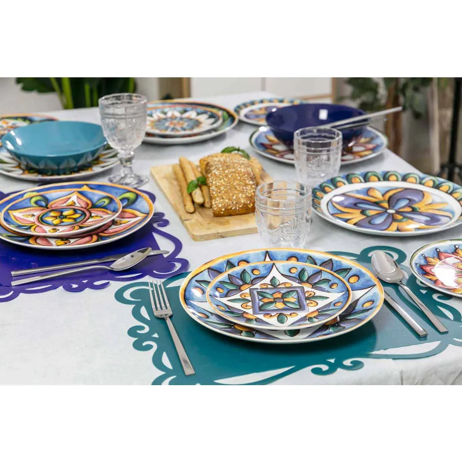 Design Serveerbestek in Satijn Staal 24 Stuks Compleet - Fayette Viadurini