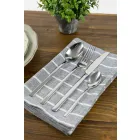 Design Serveerbestek in Satijn Staal 24 Stuks Compleet - Fayette Viadurini