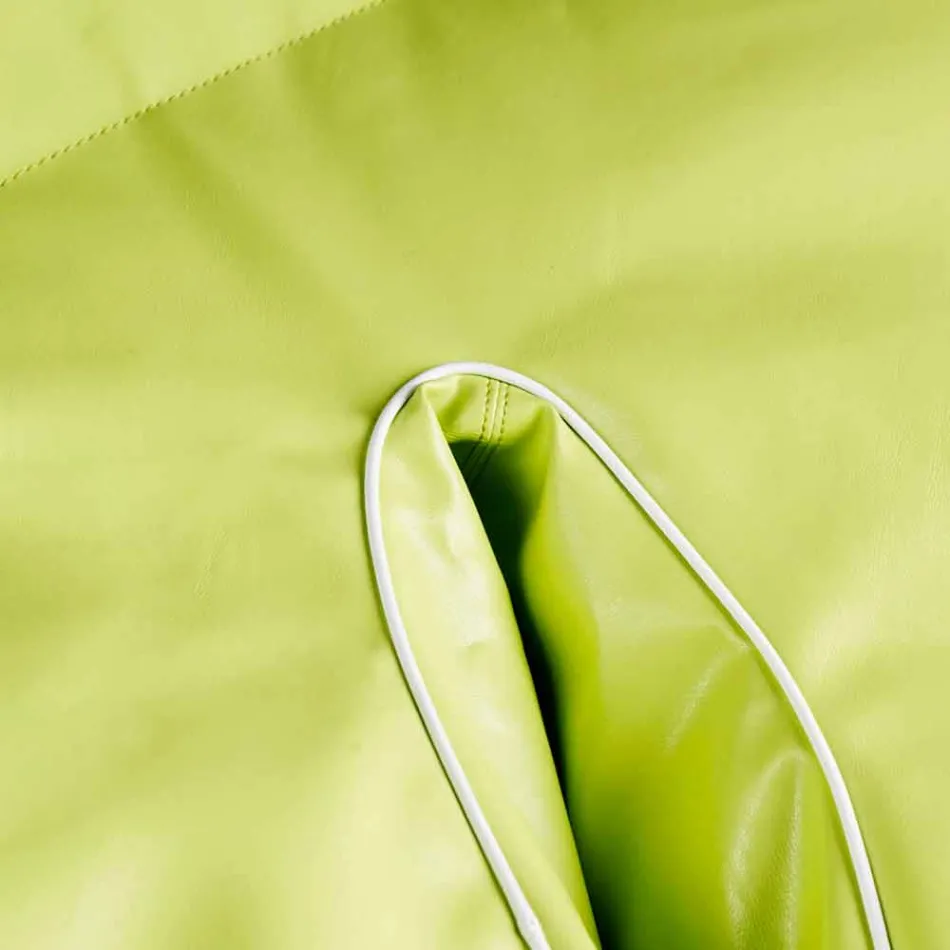 Poef exterieur en interieur kunstleer waterafstotend nautische Philo Viadurini