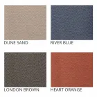 Poef voor buiten, in polyethyleen en stof of leer - Mara Slide Viadurini